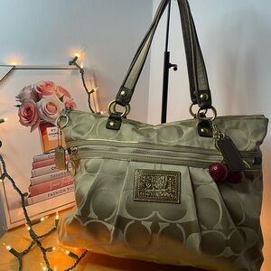 Coach Gold Signature Tote Bag